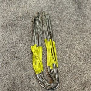 Silver and Yellow Chain Necklace